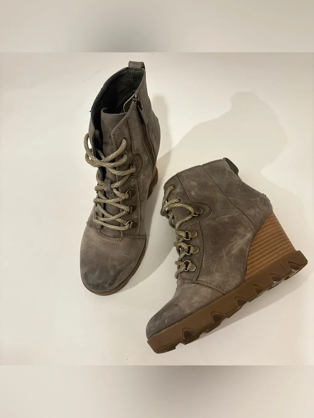 Sorel Joan uptown lace wedge Taupe